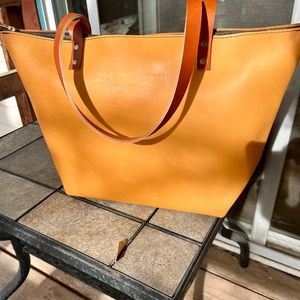 BRAND NEW Portland Leather Large Tote-Rare and Gorgeous Marigold Color